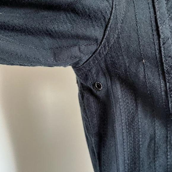 Nike 6.0 Black Snap Up Collared Long Sleeve Top Size Small - Picture 5 of 8